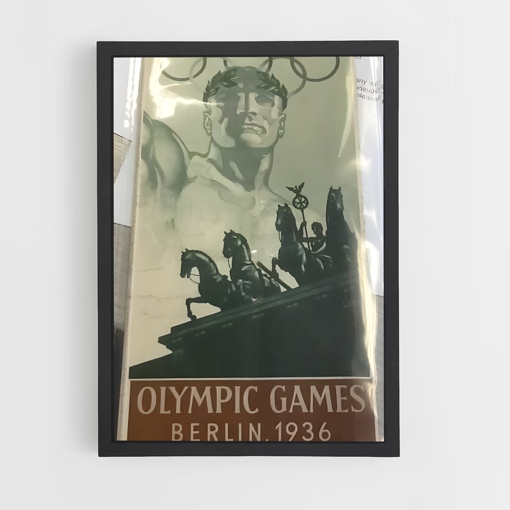 Poster L'Histoire En Pages – affiche Jeux Olympiques (vue 2)